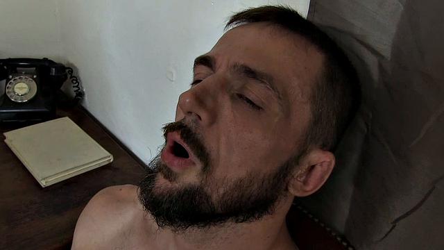 Scoutmaster Lenn showing new scout Ryan Torres different plants and nature. The weather changes, so they head to Lenn's office. Torres loves older men, and soon his hands are wandering all over Lenn's manly legs.