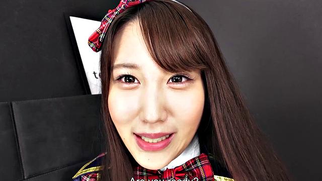 Yotuba Kawai puts on her idol outfit and gets pussy licked and fingered