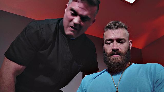 Anal nun gets fucked by pervert priest in his sinful office