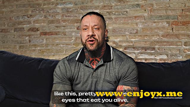 Horny brunette receives raunchy fuck-fest from inked lover, culminating in a super-hot cum tonguing session - total hd!