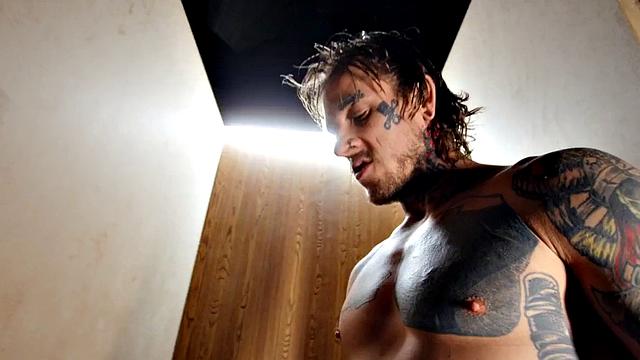 Gay stud demolished at gloryhole by bigdick thug