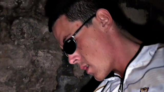 Amateur bottom nailed by stud's cock in basement