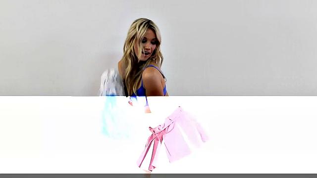 Katrina Bowden shows lingerie