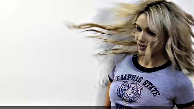 Katrina Bowden shows lingerie