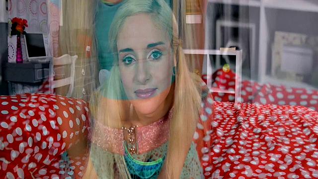 Small-town blondie takes a fat cock in her wet pussy until she gets a doggie-style creampie.