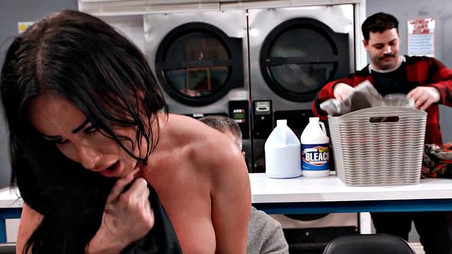 MODERN-DAY SINS - MILF Jennifer White Almost Caught Getting By Charles Dera In Laundromat