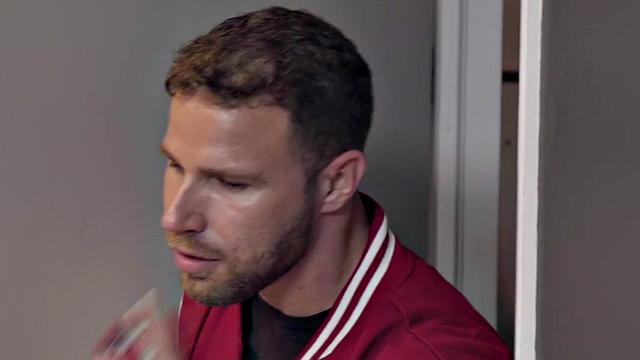 Busty milf sucking and riding lil hump in locker room