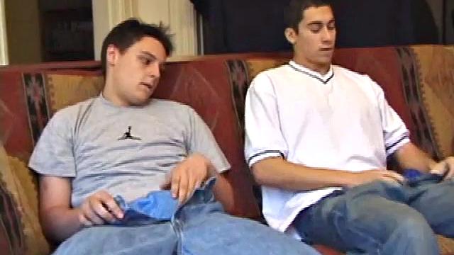 Gunner and Levi take turns sucking a thick cock and get totally into it