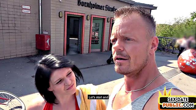 Squirting slut fucked outdoors in public by sex date