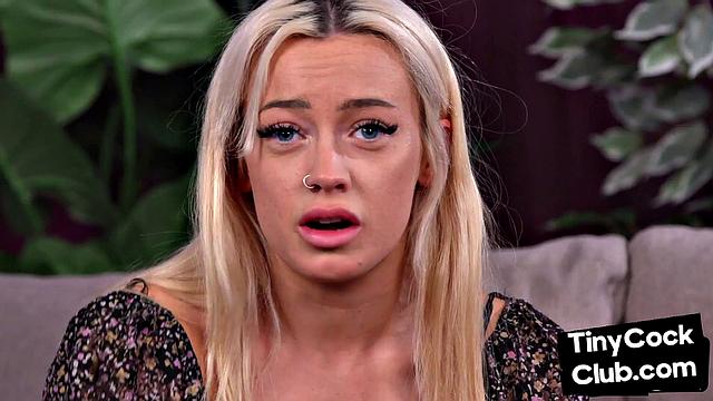 SPH amateur British CFNM domina jerks small cock