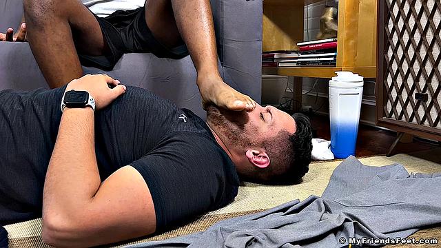 Dallas Teaches His New Roommate About Foot Play - Dallas