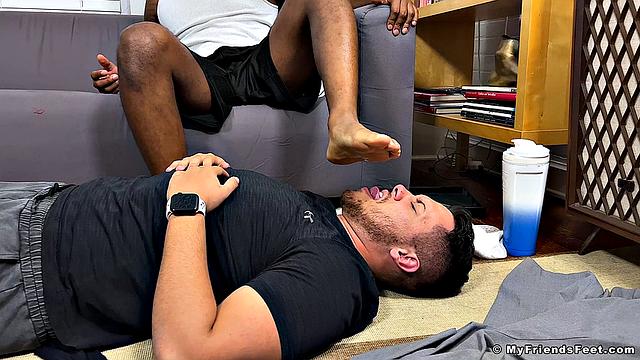 Dallas Teaches His New Roommate About Foot Play - Dallas