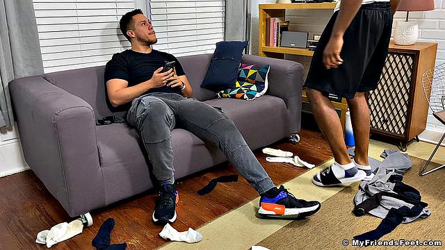 Dallas Teaches His New Roommate About Foot Play - Dallas