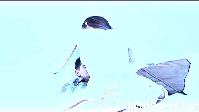 College Student Fucking Hardcore Surrounded by Frat Members