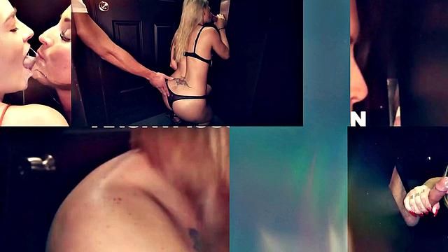 GloryholeSecrets - Busty Redhead Gets Warm Jizz In Her Mouth