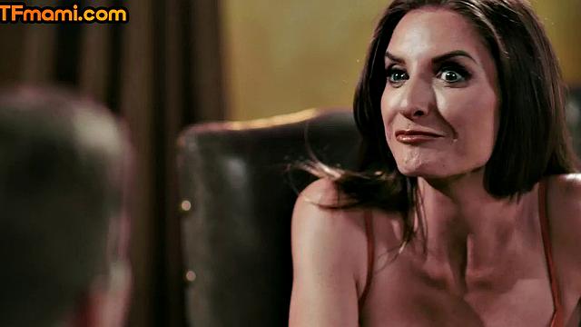 DTF stunning MILFs pleasing cock on the table