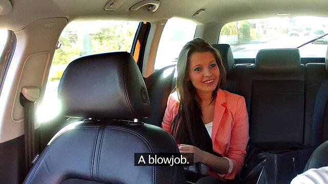 Amateur teen forgets wallet at mall & cabbie bangs her hard in car