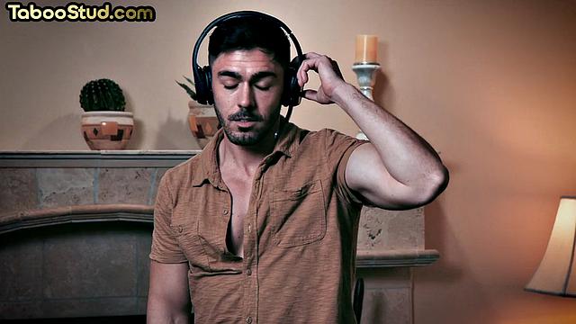 Naughty busty jock bouncing on BF