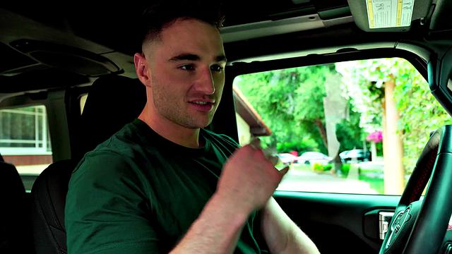 Athletic jock bareback fucks BF's asshole after kissing