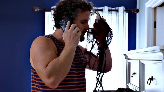 Sexy red head Lauren Phillips gets her panties removed