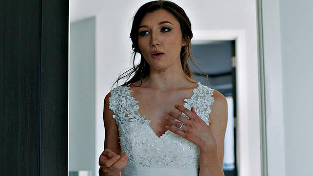 PURE TABOO Bride Maya Woulfe Caught Anxious Fiance Sucking His Stepmom Reagan Foxx's Breasts