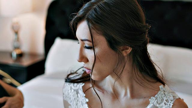 PURE TABOO Bride Maya Woulfe Caught Anxious Fiance Sucking His Stepmom Reagan Foxx's Breasts