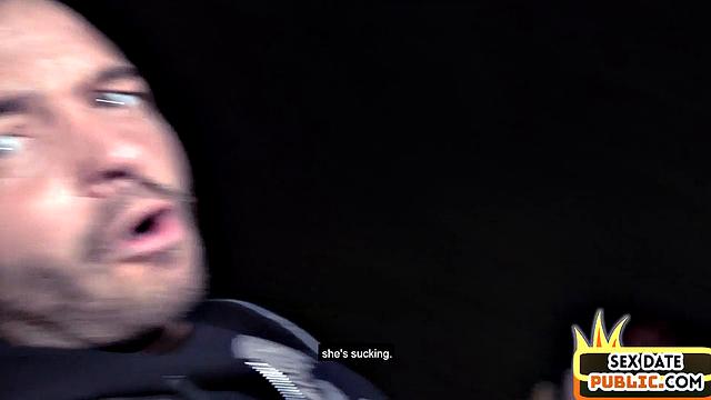 German redhead MILF public fucked outdoors by sex date