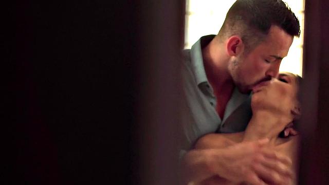 Perfect tattooed bae pleasing her BF's cock