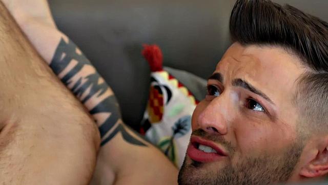 BBC dude barebacks white guy in missionary in asshole