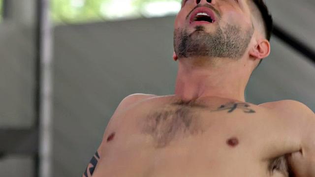 BBC dude barebacks white guy in missionary in asshole