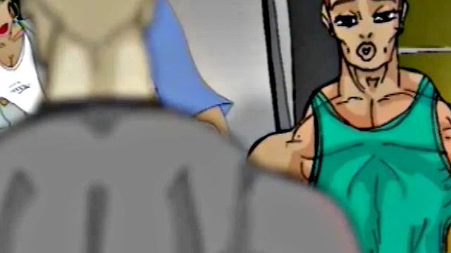 Busty cartoon girl gets pussy licked