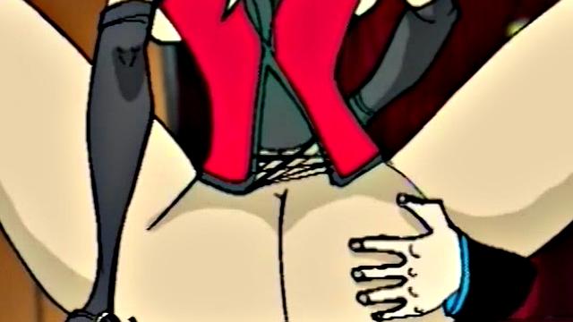 Busty cartoon girl gets pussy licked