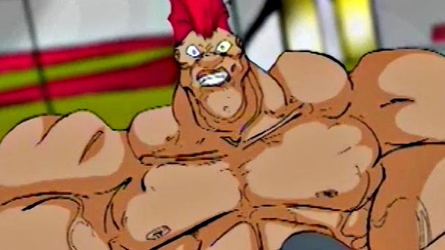 Busty cartoon girl gets pussy licked