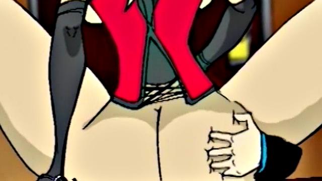 Busty cartoon girl gets pussy licked