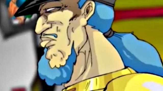 Busty cartoon girl gets pussy licked