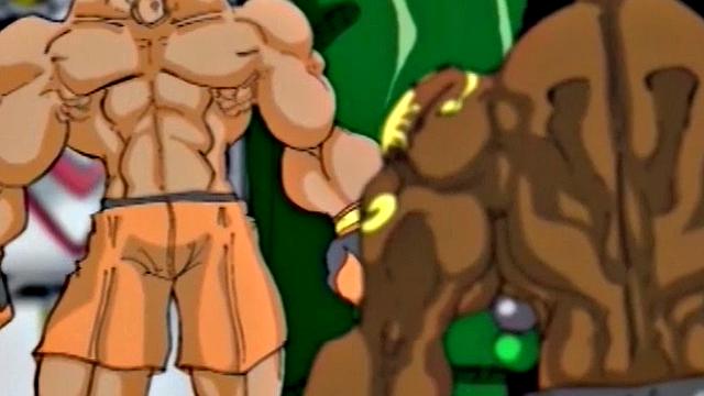 Busty cartoon girl gets pussy licked