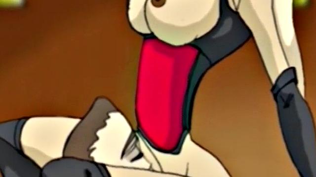 Busty cartoon girl gets pussy licked