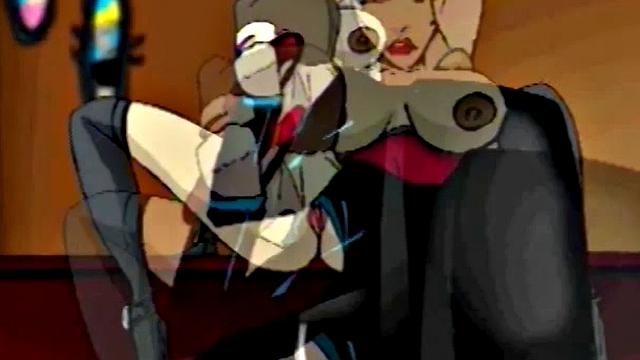 Busty cartoon girl gets pussy licked