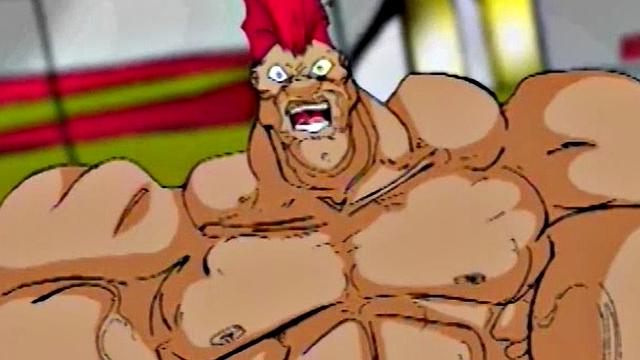 Busty cartoon girl gets pussy licked