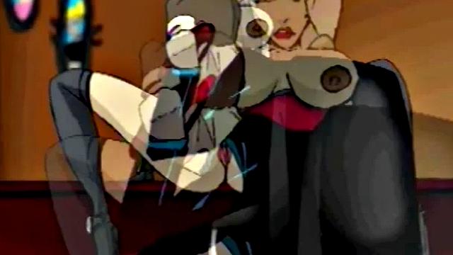 Busty cartoon girl gets pussy licked