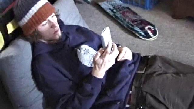 Eddy reclines in the sauna and looks at a porn magazine until a boner pops out of his shorts. Some serious stroking makes him bust a huge nut. Eddy then showers and poses naked for us.