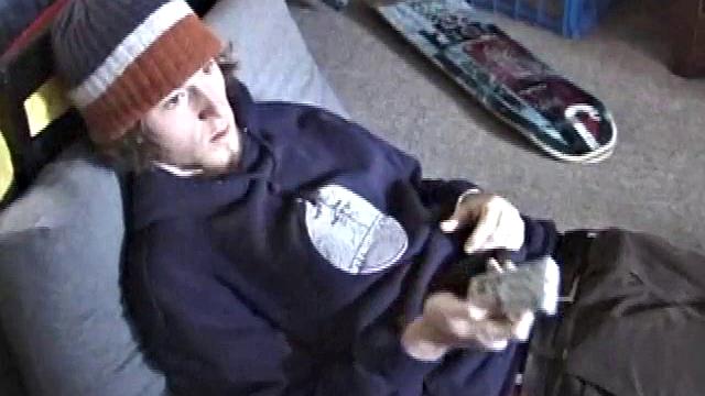 Eddy reclines in the sauna and looks at a porn magazine until a boner pops out of his shorts. Some serious stroking makes him bust a huge nut. Eddy then showers and poses naked for us.