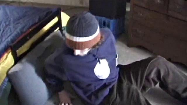 Eddy reclines in the sauna and looks at a porn magazine until a boner pops out of his shorts. Some serious stroking makes him bust a huge nut. Eddy then showers and poses naked for us.