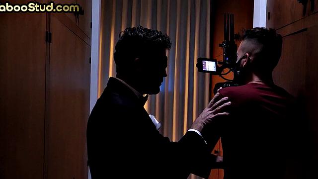 Outdoor stud barebacked by his stepbrother by the pool