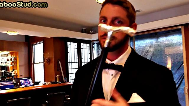 Outdoor stud barebacked by his stepbrother by the pool