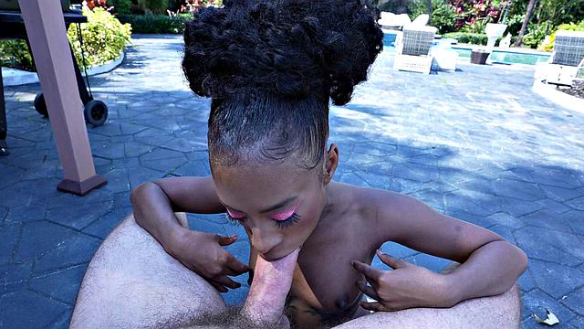 Mini Stallion is hot and tatted