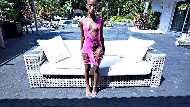 Mini Stallion is hot and tatted