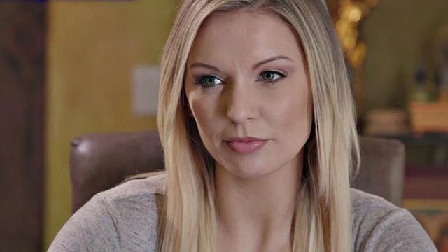 Blonde housewife with huge tits takes on two big black cocks before getting a messy facial