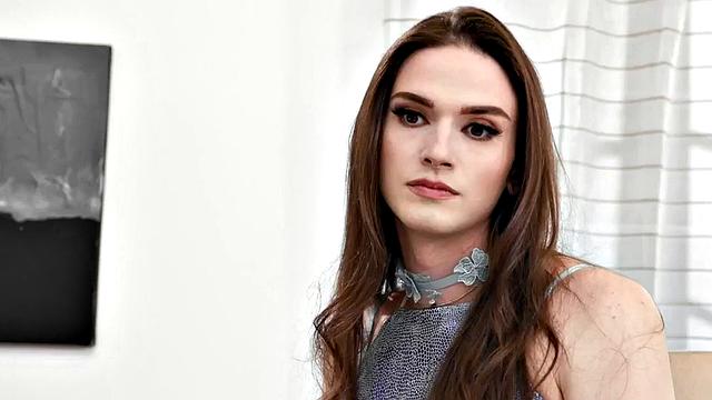 Inked trans cocksucking and got assfucked in 3way