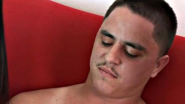 Small dick dommes wanking pathetic sub in kinky threesome